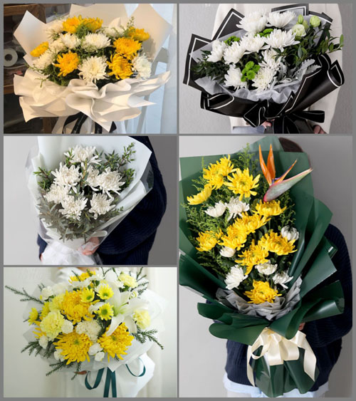 江苏扬州仪征市铜山办事处枣林村白事花束代送
